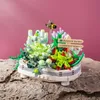 Blokken Bouwsteen Bloem Creatieve Plant Kersenbloesem Boom Ingemaakte Boeket DIY Thuis Ornamenten Montage Speelgoed Vriend Gift R230911