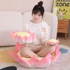 Almofada Almofada decorativa Bantal bunga teratai lucu kursi lembut bantal Guan Yin mewah para kamar tidur Sofá mainan hadiah anak perempuan laki laki 230904