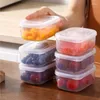 Storage Bags Refrigerator Box With Lid Large Capacity Stackable Food Holder For Fridge Cabinet