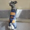 Cool Cat Dog Denim kombinezon Wysokiej jakości kamizelka dla psa Ubrania Schnauzer Bichon Corgi Teddy Puppy Pep Petcoat