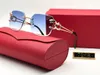 2024 NOWOŚĆ jednoczęściowa duża rama metalowe okulary przeciwsłoneczne luksusowe okulary męskie szklanki marki unisex filtra przeciwsłoneczne lustro hurtowe mod7268