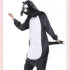 Dames nachtkleding volwassen onesie Halloween-kostuum - dier en anime flanel eendelig cosplay pak voor volwassenen dames heren