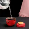 Theekopjes Aanpassen Chinese Kung Fu Teaset Keramische Draagbare Theepot Set Reizen Gaiwan van Ceremonie Theekopje Fijne Handpot 230901