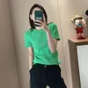 Designer 2023 High Quality Women's Knits & Tees Sweater Full Letter Embroidery Channel Fashion Short-sleeved T-shirt Knitwear