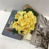 Decoratieve bloemen Kunsthortensia 2-bladige nepbloem Plantenset Bruiloft rekwisieten Meerkleurig Enkel gesimuleerd