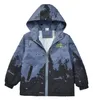 Vestes printemps été imperméable à capuche contraste garçons doublé zip piste école enfants tenue top manteaux vêtements d'extérieur pour enfants 314 ans 230904