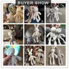 Rattles Mobiles cute Baby Crib Stroller Toy Rabbit Bunny Bear Soft Plush infant Doll Mobile Bed Pram kid Animal Hanging Ring Color Random 230901