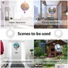 Sublimation Blanks Wholesale Sublimation Blanks Wind Spinner Flower Shape Metal Chime Scpture Hanging Ornament For Yard Garden Decorat Dhgt3