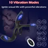 Vibratorer vibrerande kuk ring sex leksak vuxna varor för män utlösning fördröjning penis förlängningsförstoring erotiska produkter par 230904