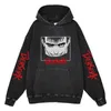 Hoodies Sweatshirts Men's Dark Berserk Anime Washed Hoodie Guts Eyes Printed Retro Sweatshirt High Street Hip Hop Pullovers Causal Unisex Clothes LST230902