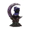 Decorative Objects Figurines Crescent Cat Sculpture Resin Artifact Decoration Home Halloween 230904