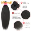 Synthetic Wigs Upermall 2/3/4 Kinky Straight Human Hair Bundles With Frontal Transparent 30Inch Brazilian Yaki Weave and 13x4 Lace Closure Soft 230901