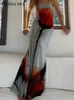 Basic Casual Jurken Juliaanse MO-jurken Maxi-motiefjurken Spaghetti-jurken 2023 seks voor een mooie look Chic tembus pandang 230904