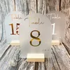 Other Event Party Supplies Frosted Acrylic Arch Table Numbers Gold White RoseGold Wedding Personalized Signs 230901