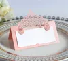 Other Event Party Supplies 2550100pcs s Table Card 3D Lace Laser Hollowed Out Handwritten card Wedding Anniversary Commemorative Decoration 230901