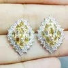 Stud Earrings Natural Real Citrine Earring 925 Sterling Silver 0.2ct 16pcs 0.25ct 2pc Gemstone For Men Or Women #C952105