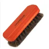 Brosse à chaussures en crin de cheval, cuir naturel, véritable crin de cheval, outil de polissage doux, brosse de nettoyage pour bottes en daim et Nubuck, 14.5x1.5CM, vente en gros