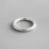 Кольца-кластеры, подлинное серебро S990, ювелирные изделия, полированное круглое кольцо толщиной 3,5 мм, удобное качество C-HJZ539