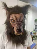 Party Decoration Halloween Wolf Mask Headwear Costume Mask Headgear For Masquerade Costume Party Toys For Adults Födelsedag Christmas Gift X0905