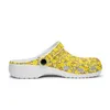 DIY 신발 클래식 슬리퍼 남성 여성 커스텀 패턴 작은 노란색 오리 야외 운동화 트렌드 36-45 105128