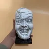 Decorative Objects Figurines Sculpture of The Shining Bookend Library Here's Johnny Figurine Resin Craft Desktop Ornament Funny-face Book Shelf Statue Decor 230904