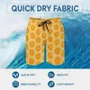 Pantalones cortos para hombre Naranjas Rebanadas Gimnasio Frutas Estampado Casual Playa Hombre Diseño Deportes Surf Secado rápido Natación Troncos Regalo