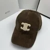 Nouveau chapeau de Baseball femme concepteur bonnet casquette à fines rayures gris broderie hommes langue de canard casquette velours côtelé chapeau de Baseball