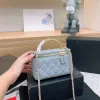 Designer de luxo bolsa crossbody cosmética marca francesa espelho bolsa portátil Lingshi moda feminina lingcha padrão bolsa de ombro único diariamente commuter box bags qualit