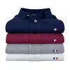 Mens Polos Mens100% Cotton High Quality Long Sleeve Shirts Casual Brand Homme Fashion Lapel Male Topps S5XL 230904