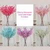Nowe sztuczne kwiaty symulacja kwiatów wiśniowe materiały ślubne Silk Flower Buquet Dekoracja domowa 5 kolorów 10 szt.