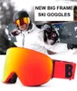 Gafas de esquí Marco grande UV400 Lente polarizada de doble capa Esquí Antifog Snowboard Hombres Mujeres Gafas Gafas 230904