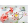 Other Drinkware Ceramic Fish Teapot With Handle Jingdezhen Enamel Porcelain Restaurant Drop Delivery Home Garden Kitchen Dining Bar Dhudf