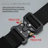 Inne modne akcesoria Fralu Pas Men Outdoor Hunting Metal Tactical Belt Multi-Funkcja Kluczowa klamra Wysokiej jakości Korpus Morski Pas Pasek dla mężczyzn 230905