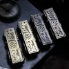 Encendedor de queroseno Steampunk hecho a mano antiguo Lanzi de cobre puro, conexión de engranaje, encendido con una tecla, dispositivos creativos para hombres 7IXR