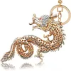 Dragon Keychain 3D Animal Keychain Crystal Keychains Hand Crafts Charm Pendant Chinese New Year Gifts 1221323