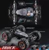 RC 9125 jouets de course étanches voiture 1/10 2.4G 4WD 46 km/h IPX4 RC voitures 4X4 haute vitesse pour cadeau de jouet pour les jeunes