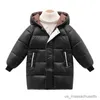 Down Coat Kids Jackets 3-10Y hiver épais manteaux chauds filles mode vestes vers le bas vêtements d'extérieur en coton automne à capuche garçon tenue enfants vêtements R230905