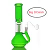 Partihandel Big Perc Glass Tobacco Bongs Hookah Gourd Tjock Heady Green Smoking Water Oil Rigs Pipe Bubbler Ash Catchers Bong