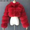 Womens Fur Faux Natural Fur Raccoon Real Coat High Quality Ladies Furry Winter Fashion 7xl 230904