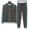 Haute qualité Mens Survêtement Deux Pièces Ensembles Vestes Manches Longues Et Pantalons Avec Lettres Style De Mode Printemps Automne Vêtements D'extérieur Ensemble De Sport Veste Costumes