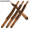 Full Body Massager 820 Beads Gua Sha Massage Stick Carbonized Wood Back Scrapping Meridian Therapy Wand Muscle Relaxing Body Massager Guasha 230904