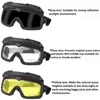 Taktische Sonnenbrille, taktische Airsoft-Paintball-Brille, winddicht, Anti-Beschlag, CS-Wargame-Wanderschutzbrille, passend für taktische Helme 230905