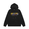 8v6v Männer und Frauen Hoodie Sweatshirt Trendy Trapstar Gelb Grau Handtuch Bestickt Plüsch Paar Pullover Hosen Casual Set