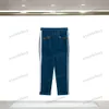 Xinxinbuy Mannen vrouwen designer broek Corduroy Pak brief borduurwerk Lente zomer Casual broek Zwart Kaki blauw M-3XL