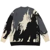 Mens Sweaters Punk Knitted Men Distressed Designer Oversized Harajuku Streetwear Fall Winter Hip Hop Knit Pullovers Tops 230904