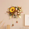 Blocks Creative Simulation Flower Series Dried Flower Home Decoration Buildblocks Gifts R230905