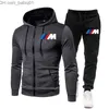 Herrspårvarumärke Black Color Running Jogger Tracksuit Sweatshirt Sportswear Zipper Cardigan Hooded Women's Workout Sports Cloth Men's Clothing Lar T230905