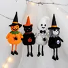 Decorazione per feste Zucca di Halloween Strega Gatto nero Pendenti appesi Scherzo Puntelli Spook Doll Felice 2023 Giorno di Halloween Fantasma Festival Decorazioni per feste x0905