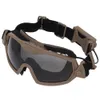 Taktische Sonnenbrille, Anti-Fog-Taktikbrille mit Mikroventilator, für den Außenbereich, Airsoft, Paintball, schützende Militär-Motorradbrille für die Jagd im Freien, 230905