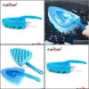 Car Sponge Triangar Brush With Handle Blue Wave Wash And Wipe Tool For Beauty Maintenancecar Drop Delivery Automobiles Motorcycles Car Dh3Fy